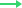 Icono verde de una flecha corta