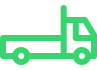 Icono verde con la silueta de la cabina de un camión