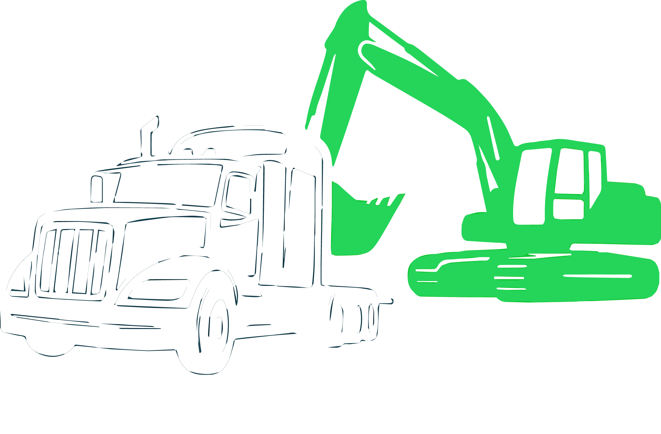 Logotipo en negativo (Transportes Javi Ortega)